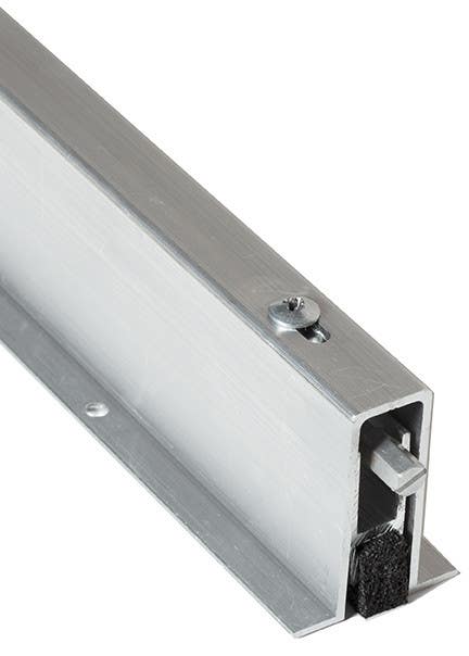 NGP 225N Mill Aluminum Mortise Automatic Door Bottom w/ Neoprene Seal
