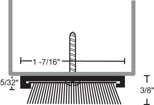 NGP 254P Aluminum Pile Door Shoe