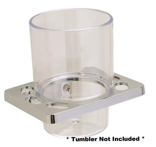 Pamex BE2CP-50 Edison Collection Tooth Brush / Tumbler Holder