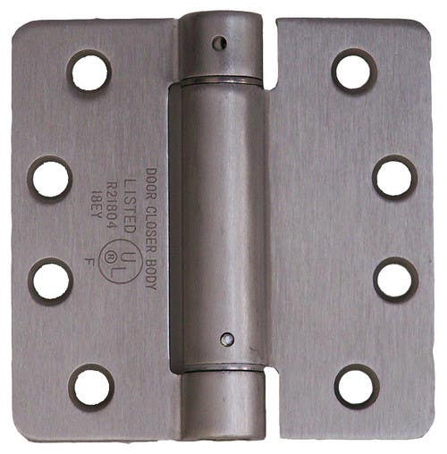 Pamex H44S 4" x 4" Spring Hinge, Commercial Grade, 1/4" Radius, UL-Listed, G1
