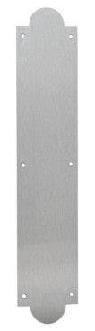 Burns Manufacturing 65 Shaped Decorative Wrought Push Plate, .050 Thick