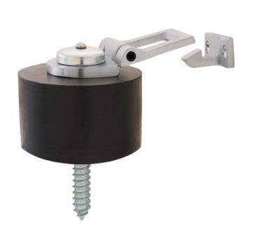 Burns Manufacturing 541 Heavy Duty Floor Stop w/ Hook