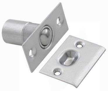 Burns Manufacturing 554 Adjustable Ball Catch, Satin Chrome Plated