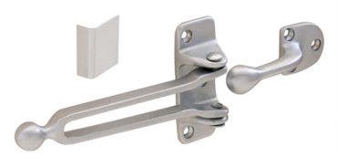 Burns Manufacturing 580 Security Door Guard w/ Edge Protector