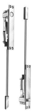 Burns Manufacturing 7845 Non-Handed Self-Latching Flush Bolt Set - Metal Door
