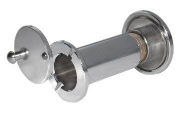 Burns Manufacturing 853 190° Door Viewer w/ Privacy Cover - Heavy Duty, Dark Bronze Oxidized