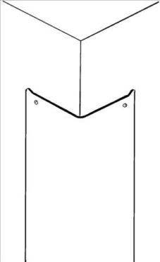 Burns Manufacturing 31 Clear Plastic Corner Guard