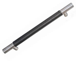 Trimco AP600 Series Leather Wrapped Ladder Pull, 1" Diameter, Offset Standoff