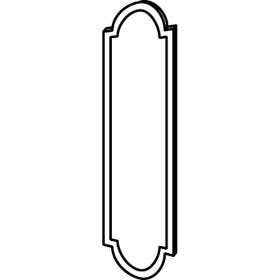 Trimco WENDELL MasterCraft Bronze Push Plate, 3-3/4" x 15"