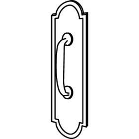 Trimco WENDELL X1117-1 MasterCraft Bronze Pull Plate