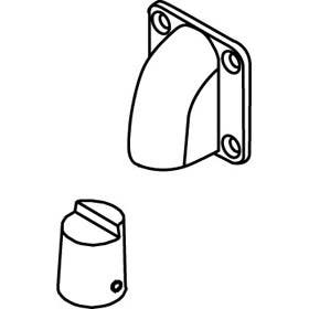 Trimco 1260WP Wall Stop & Holder, With Pipe Adapter Strike