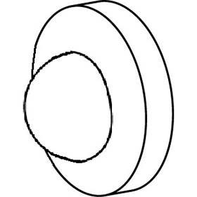 Trimco 1270 Series Wall Bumper, Convex, Combo Pack