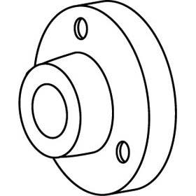 Trimco 1270 Series Wall Bumper, Cast, Concave, Prison Version w/ Torx Screw