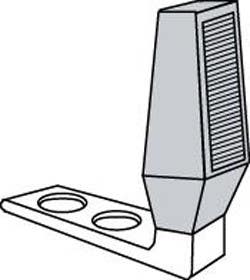 Trimco 1291 Floor Stop, 2-1/2" High, Steel Finish