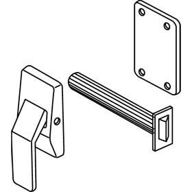 Trimco 1562AE Push/Pull Latch, Tubular,Exit/Entrance, Lever Down