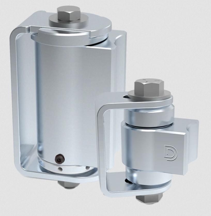 D&D CI3850 Shut It Self-Closing BadAss Gate Hinge Set, Finish-Zinc