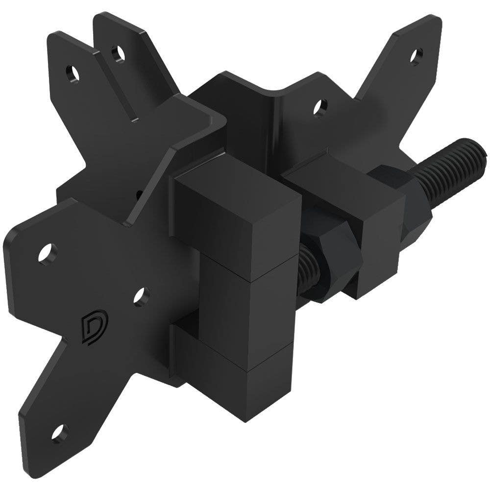 D&D DDSHDSS Heavy Duty Hinge, V-notch, No Spring, Stainless Steel, Finish-Black