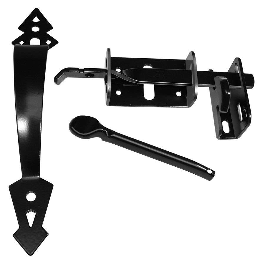 D&D 210003 Wood Hardware Post Latch, Finish-Black