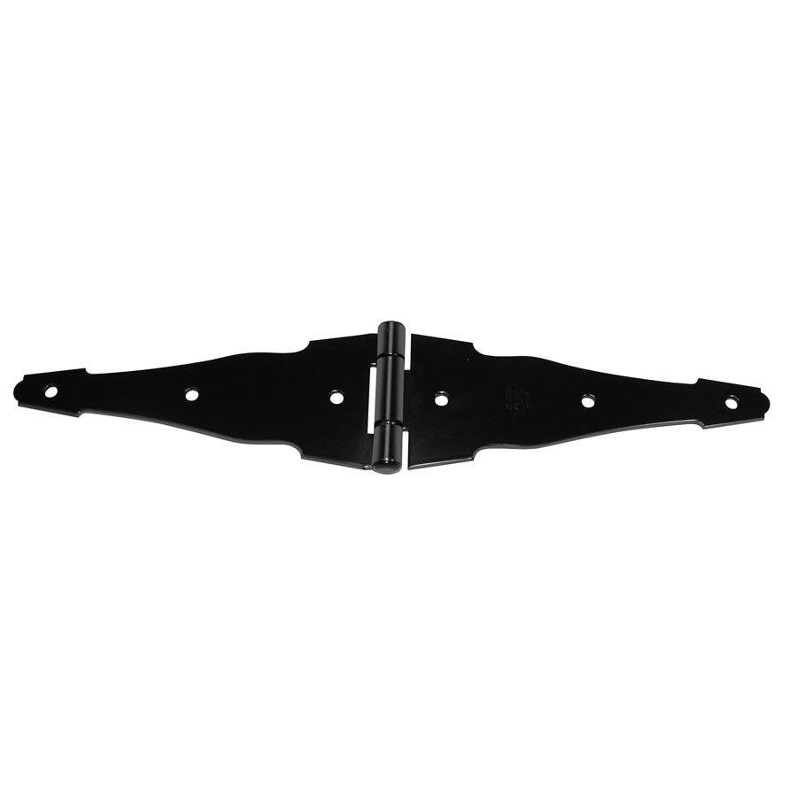 D&D 31000 Wood Hardware 8" Regular Decorative Hinge, Finish-Black