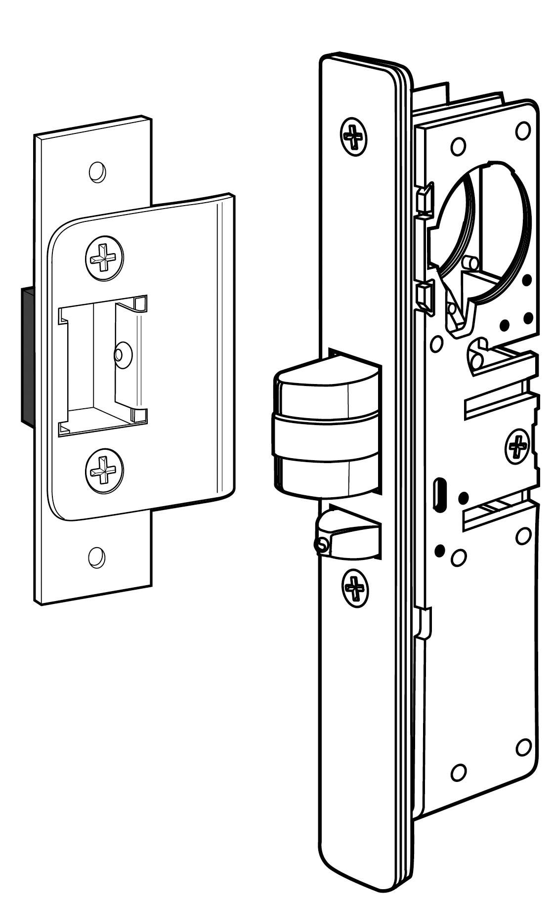 Adams Rite 4510 Series Standard Duty Deadlatch