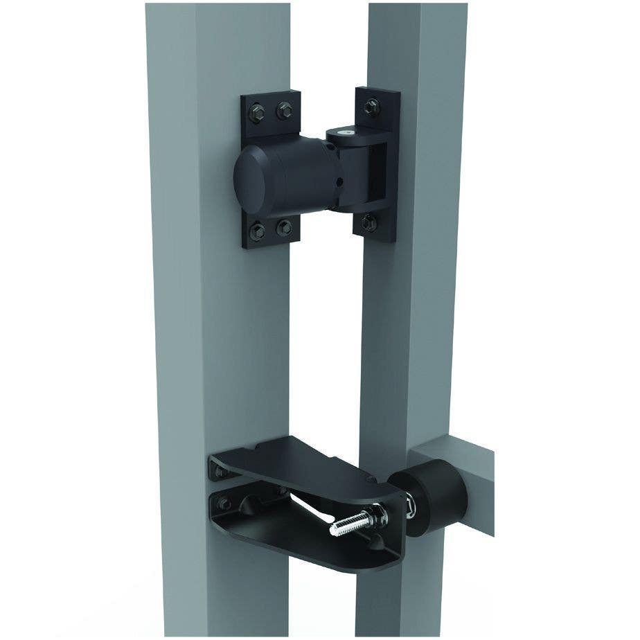 D&D 7403 SureClose ReadyFit Gate Stop, Adjustable, Finish-Black