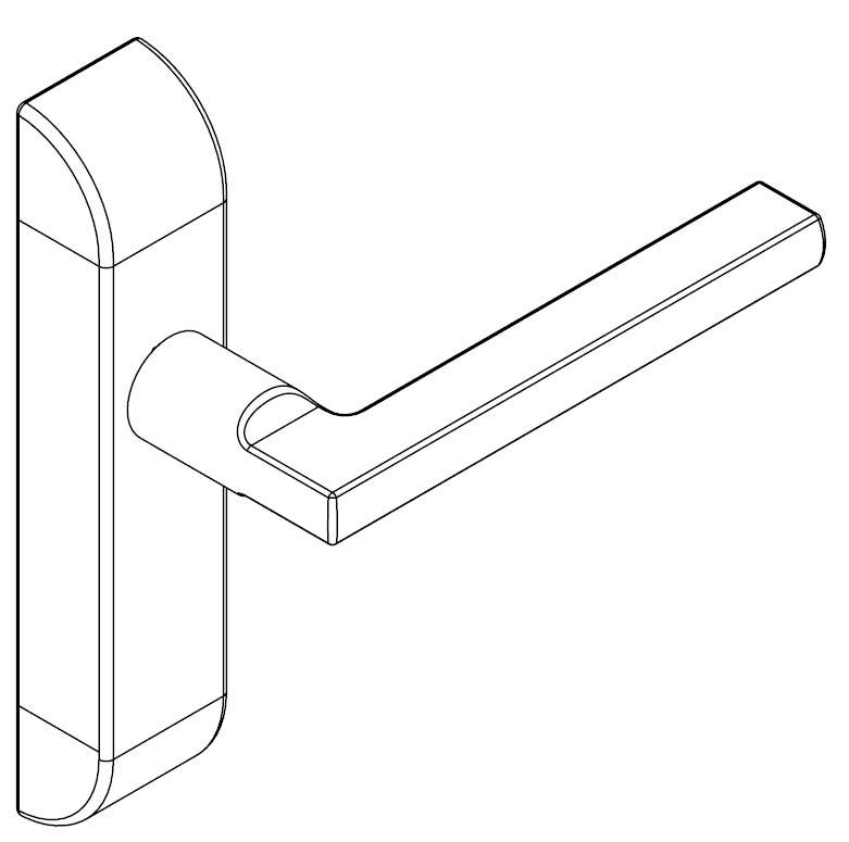Adams Rite 4600 Series Heavy Duty Designer Deadlatch Handle