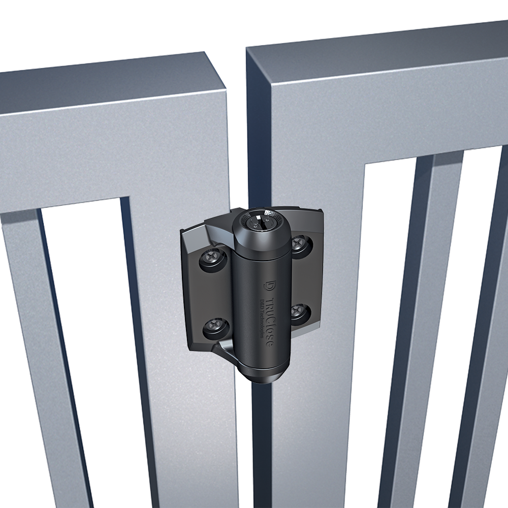 D&D TCA1 TruClose Regular Adjustable, Self-Closing Hinge For Metal Gate, (Pair)