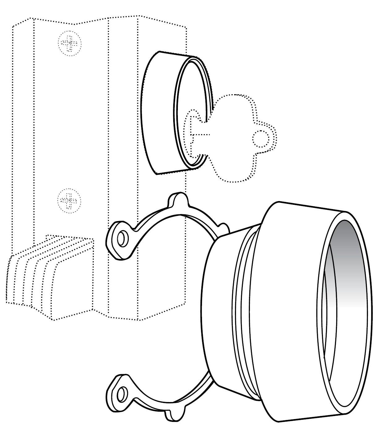 Adams Rite MS4043 Cylinder Guard Vandalism Cylinder Protection