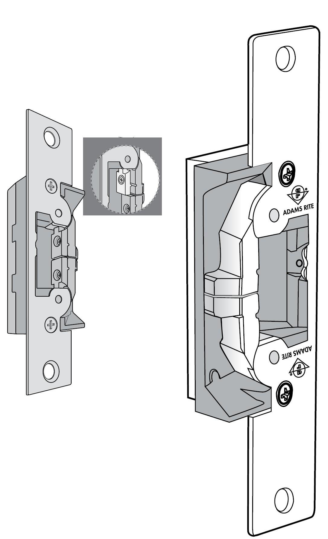 Adams Rite 7410/7411 Ultraline Preload-Capable Electric Strike