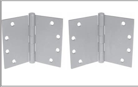 PBB WTPB51 5-Knuckle Standard Weight Wide Throw Full Mortise Plain Bearing Stainless Steel Hinge