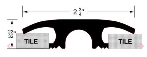 Reese 1012B Hospitality Line, Hospitality Thresholds  2-3/4" x 23/32" Brass Material