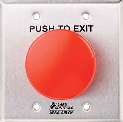 Alarm Controls TS-50 Request to Exit Station - Large 2.5" Colored Push Button