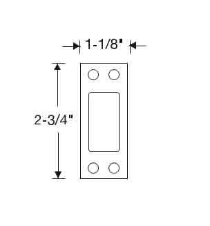 ACCENTRA (formerly Yale) D243 Strike Pack  w/ Both Wood & Metal Frame For D100 & D200 Series Deadbolt