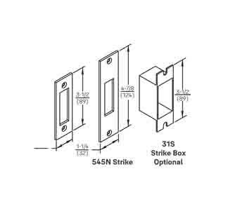 ACCENTRA (formerly Yale) 545N Strike For 350 Series Deadlock