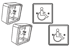 Cal-Royal 8650-KIT Basic 4.5" Square Push Plate Package, For 8600 Series