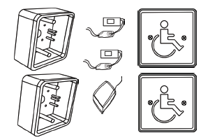 Cal-Royal 8651-KIT Basic 4.5" Square Push Plate Package, For 8600 Series