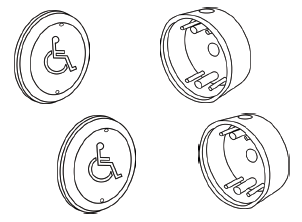 Cal-Royal 8652-KIT Basic 6" Round Push Plate Package, For 8600 Series