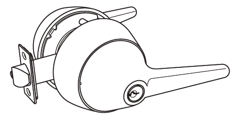 Cal-Royal LRC Heavy Duty Cylindrical Lockset With Ligature Resitant Lever, Finish-Satin Stainless Steel