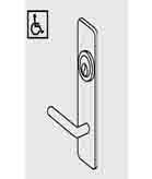 ACCENTRA (formerly Yale) 50 Escutcheon Lever Trim For Narrow Rim, Squarebolt, SVR, CVR Exit Device