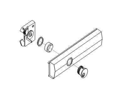ACCENTRA (formerly Yale) 715-48 Cylinder Dogging Kit For 7000 Series Exit Device, Less Cylinder