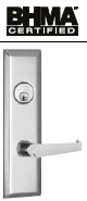 Marks USA 5/55NY Grade 1 Mortise Lockset w/ Lever & New Yorker Plate Design, 3 Hour Fire Rating