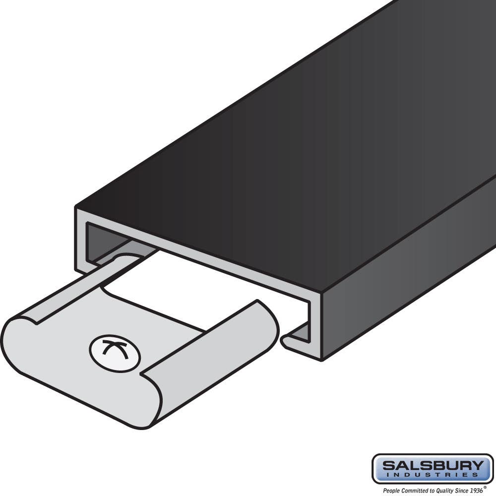 Salsbury 2413 Trim Kit - For Up to 3 Columns Of Data Distribution Aluminum Boxes - Black