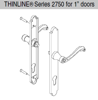 Marks USA 2750 Ornamental Iron Thinline Series Mortise Lockset