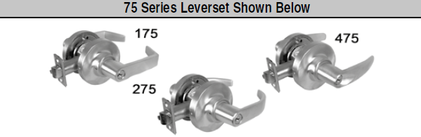 Marks USA Survivor Series 75 Line Grade 2 Cylindrical Leverset (Commercial Cylinder)