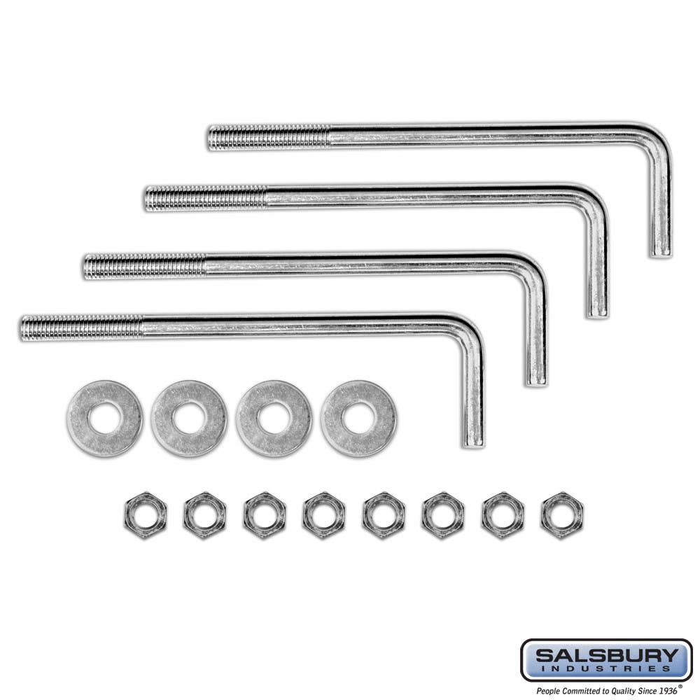 Salsbury 3394 Pedestal Mounting Kit - For Bolt Mounted Mailbox Posts and Pedestals