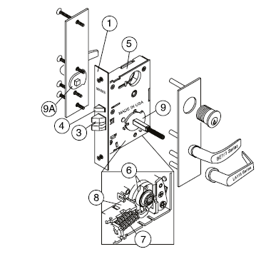Marks USA BE101/LA118 Maxium Security Mortise Lockset