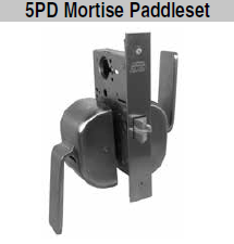 Marks USA 5/55PD LifeSaver Grade-1 Mortise Paddleset, Satin Stainless Steel