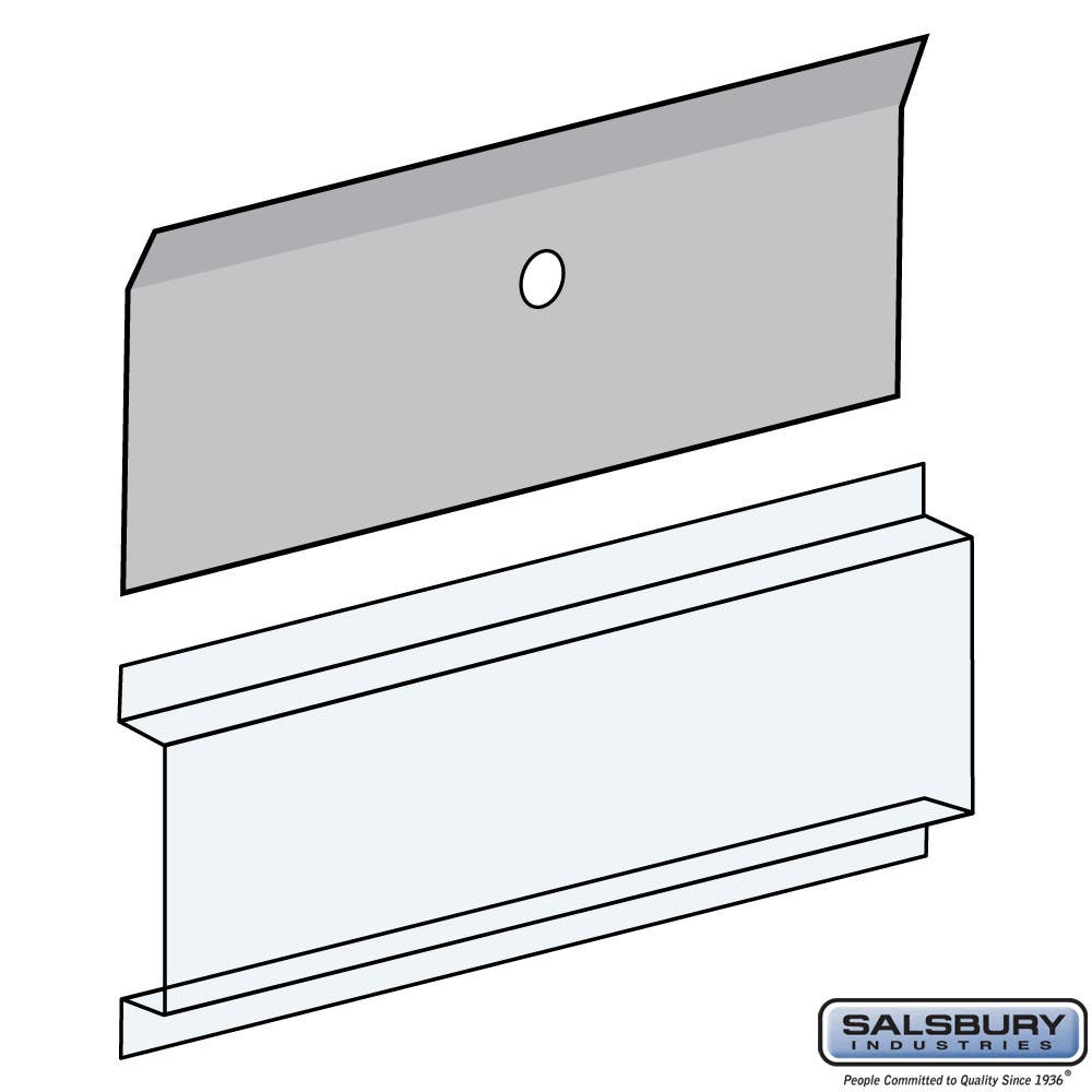 Salsbury 3697 Card Holder - Clear Plastic - For 4B+ Horizontal Mailbox Door