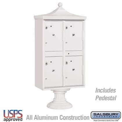 Salsbury 3304R Regency Outdoor Parcel Locker - 4 Compartments