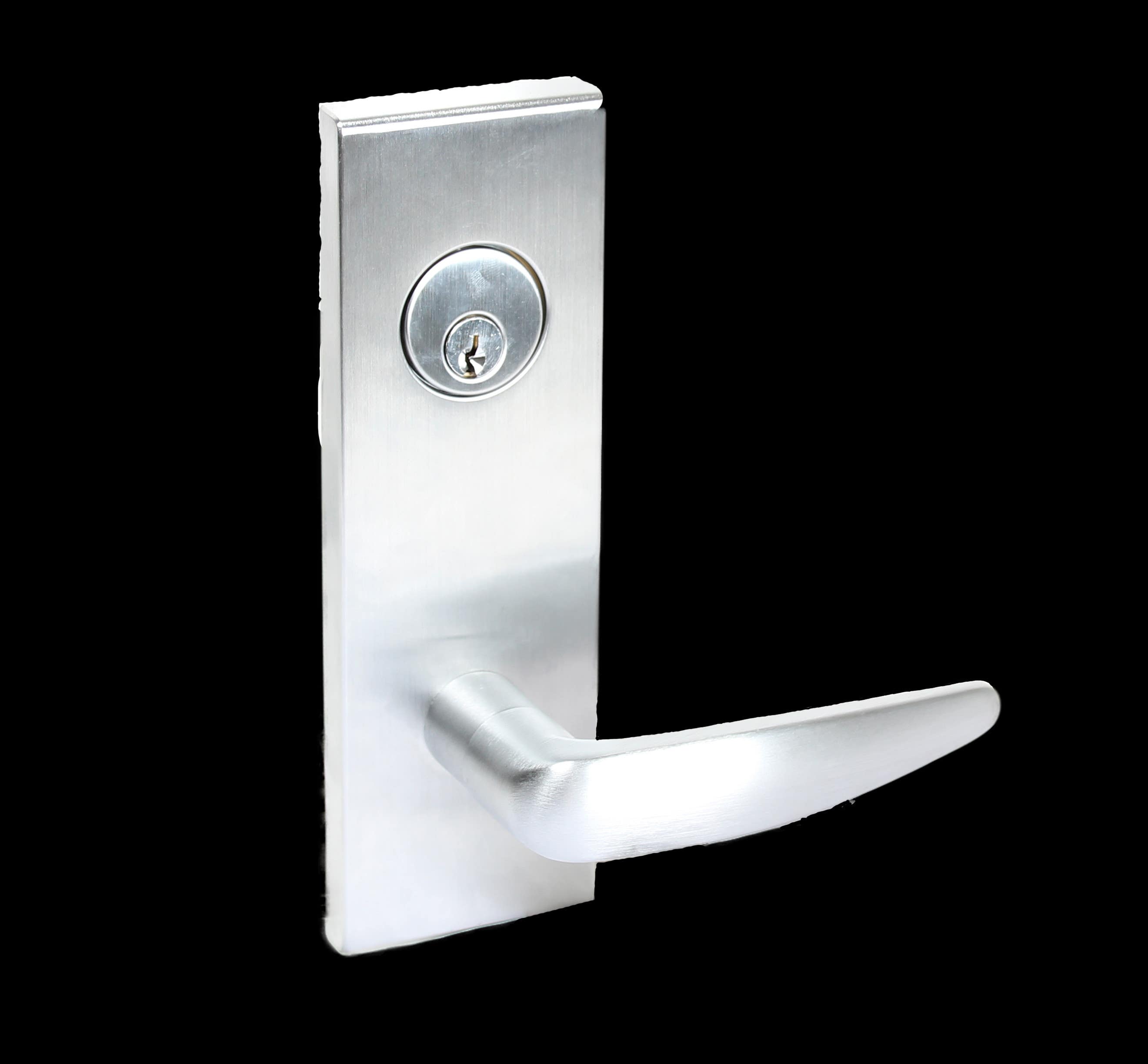 Pamex MS Series Escutcheon Plate Mortise Lock, Satin Chrome